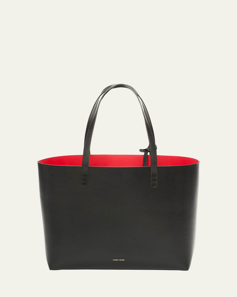Large Vegetable-Tanned Leather Tote Bag